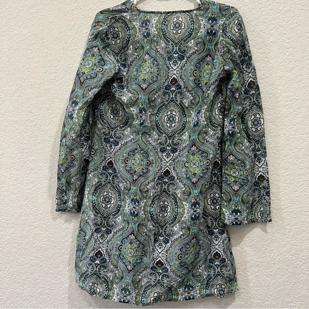 Athleta Surfside Kurta Paisley Coverup Tunic Silk Size Small - Picture 8 of 10